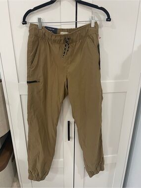 Weatherproof Men's Drawstring Joggers in Khaki